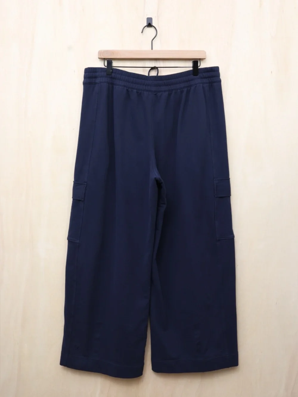 Athleta Retroterry High Rise Wide Leg Cargo Pant Navy Blue‎ XL
